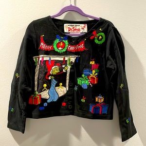 Micheal Simon for Dr. Seuss Grinch cardigan 6 6x